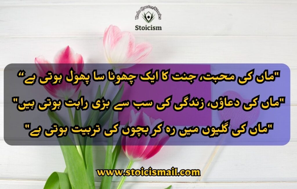 Mother's day quote in Urdu